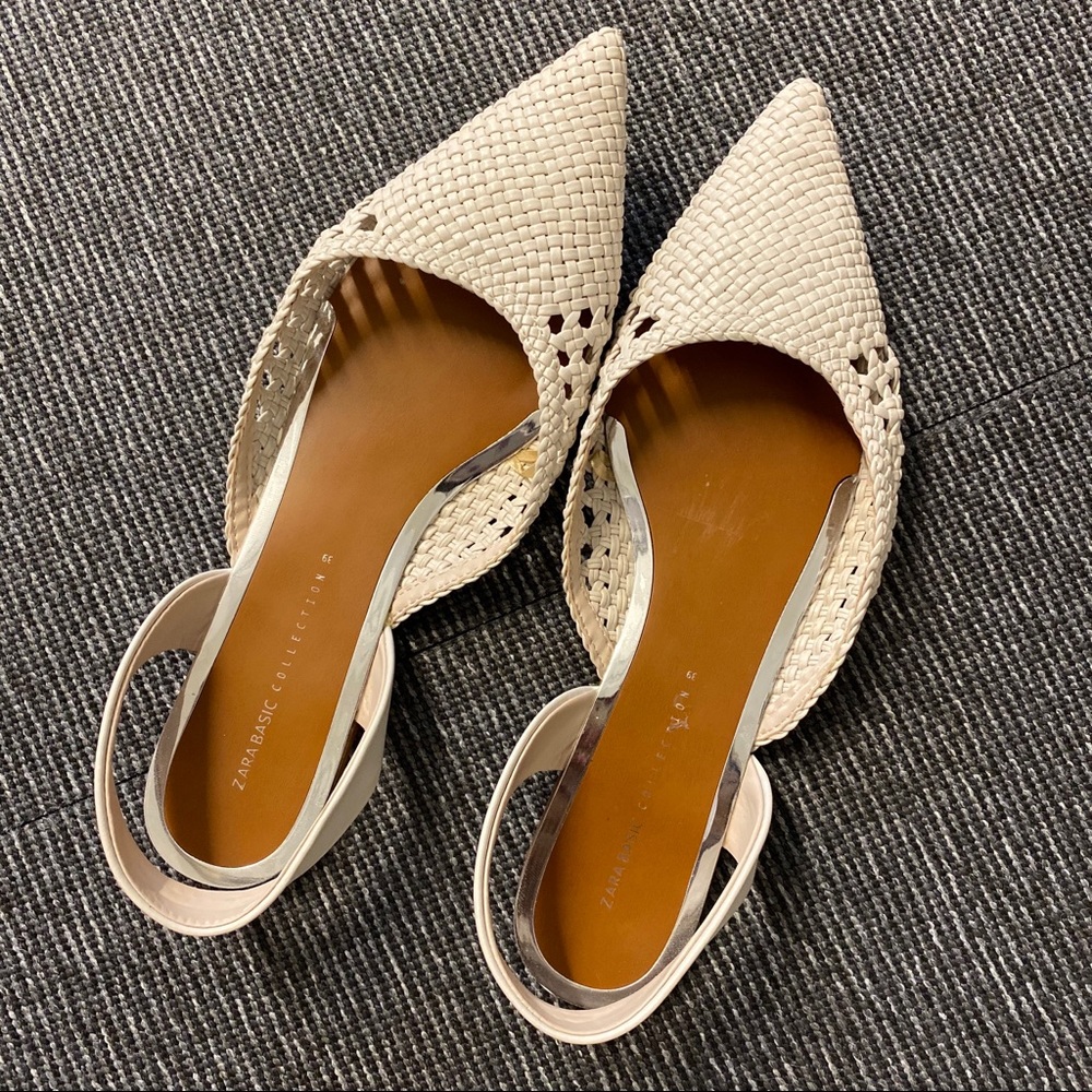 Zara woven flats